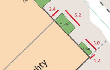 Y Seler Aberaeron overhead image of allocated eating area