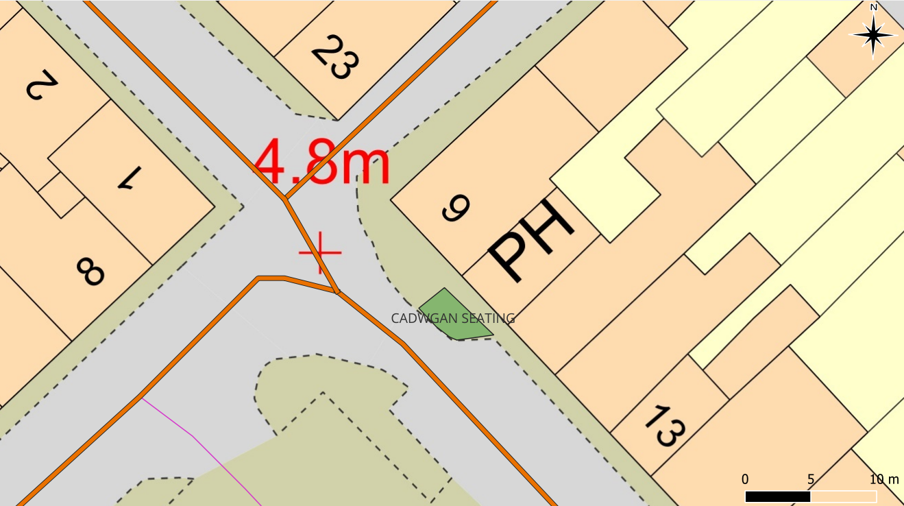 Cadwgan Inn seating area