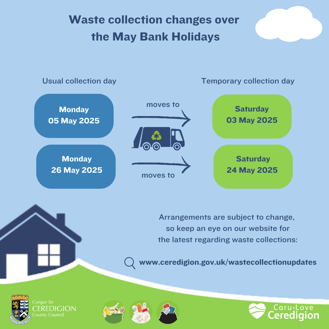 Residents reminded of waste collection changes ahead of May bank holidays