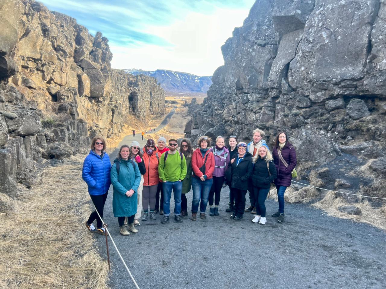 Viking Parliament next to a tectonic plate.