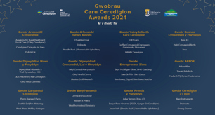 Cyhoeddi rhestr fer Gwobrau Caru Ceredigion 2024 