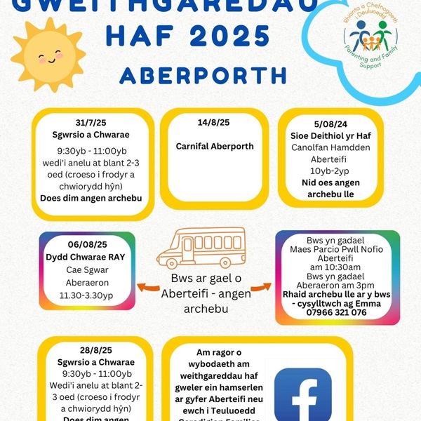 Gweithgareddau Haf Aberporth 