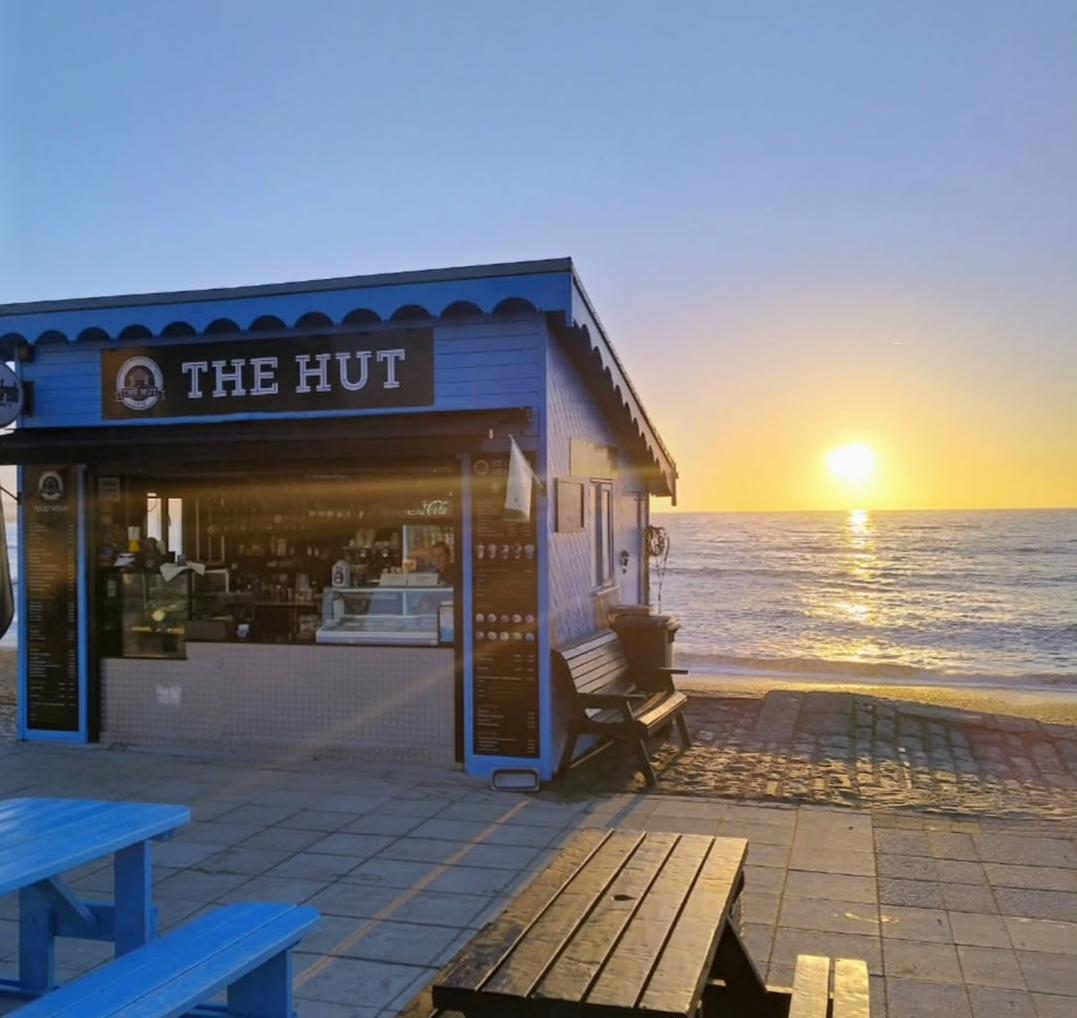 Sunset at The Hut Aberystwyth